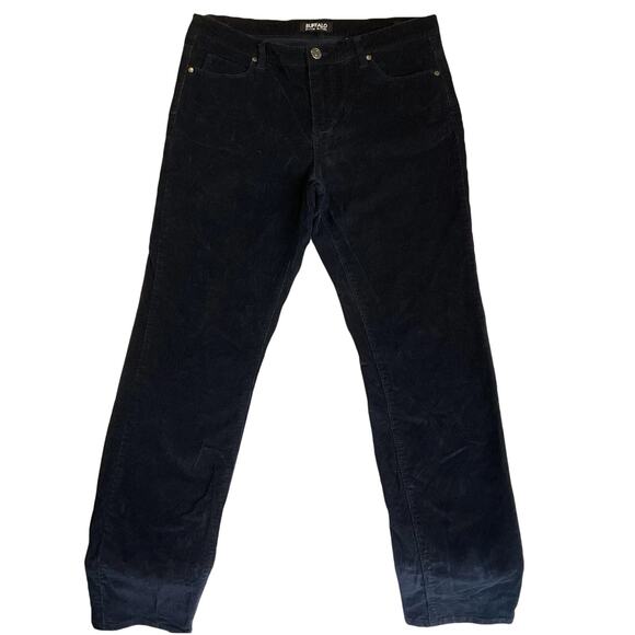 Buffalo David Bitton Women Pants 12/32 Navy Corduroy Supreme Button 32" Inseam - Picture 1 of 11